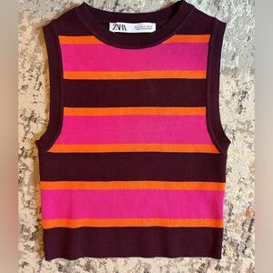 Zara 70s Knit Crop